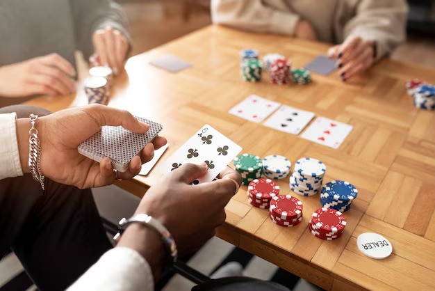 Andar Bahar card lanes with cut card and matching card highlighted